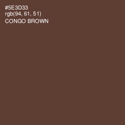 #5E3D33 - Congo Brown Color Image